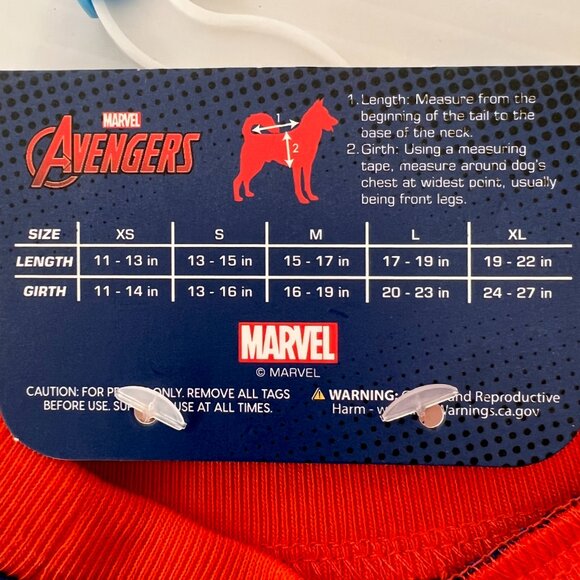 Halloween Marvel Superhero Dog T-Shirts- Captain America, Iron Man & Spiderman - Picture 4 of 4